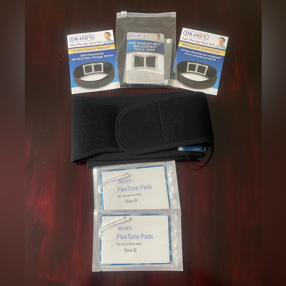 Dr-Ho’s Black Therapy Back Belt With Extras